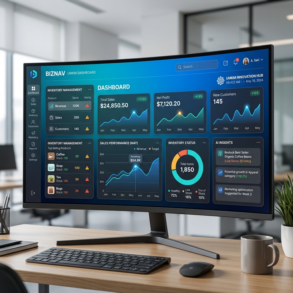 Layang Digital AI Dashboard Preview